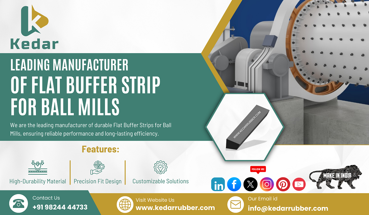 leading manufacturer of flat buffer strep for ball mills india