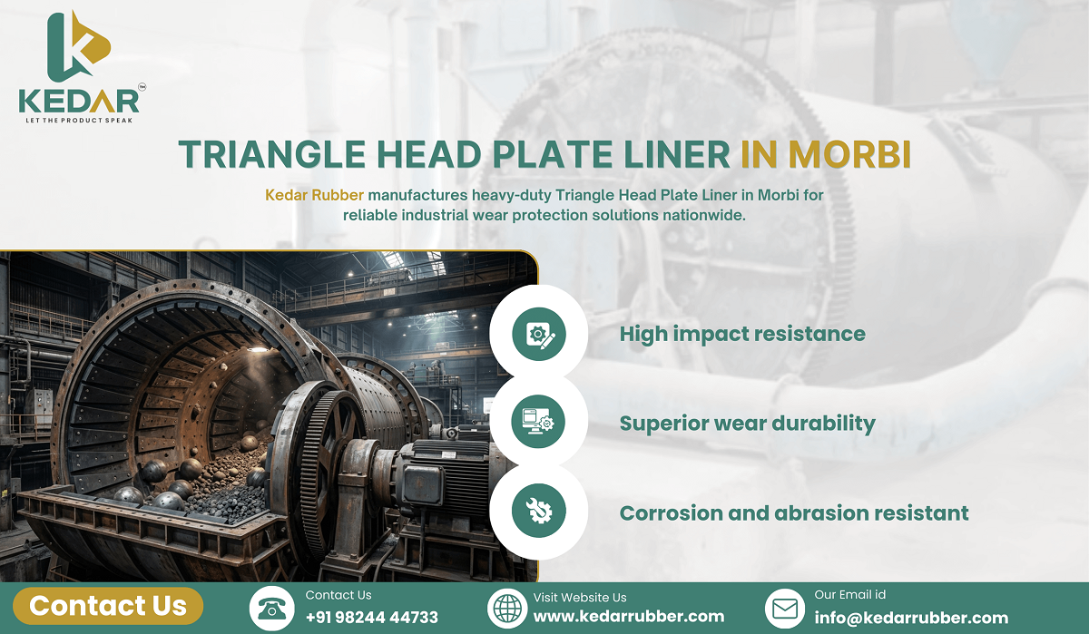 triangle head plate liner in morbi