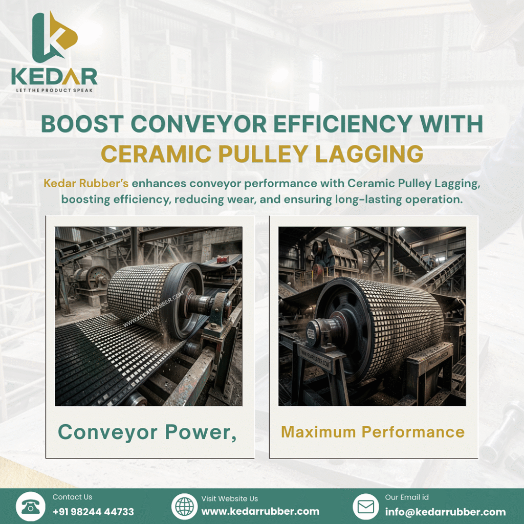 upgrade conveyors with ceramic pully lagging sheet india