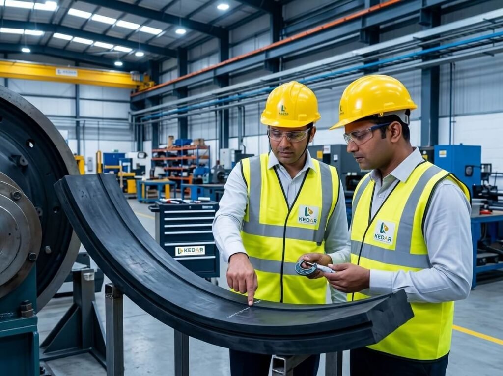 engineers inspection rubber liners