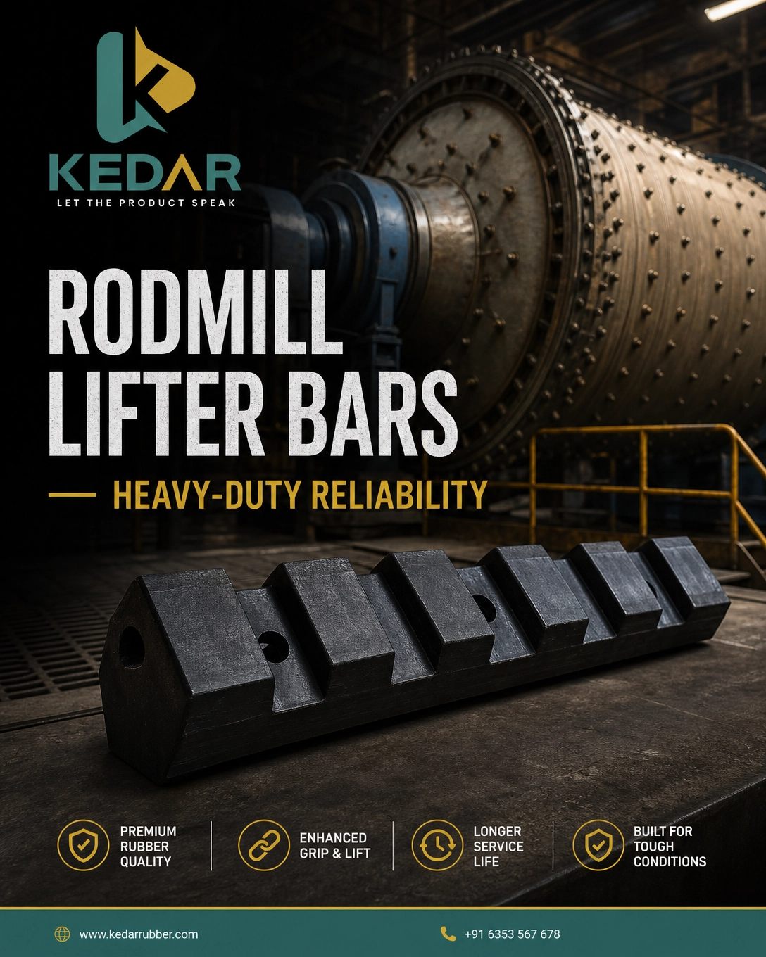 premium rodmill lifter bars for mining operations